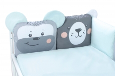 Дитячий постільний комплект Veres Zoo mint 6 одиниць